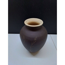 VASE TERRE CUITE SIGNÉE 