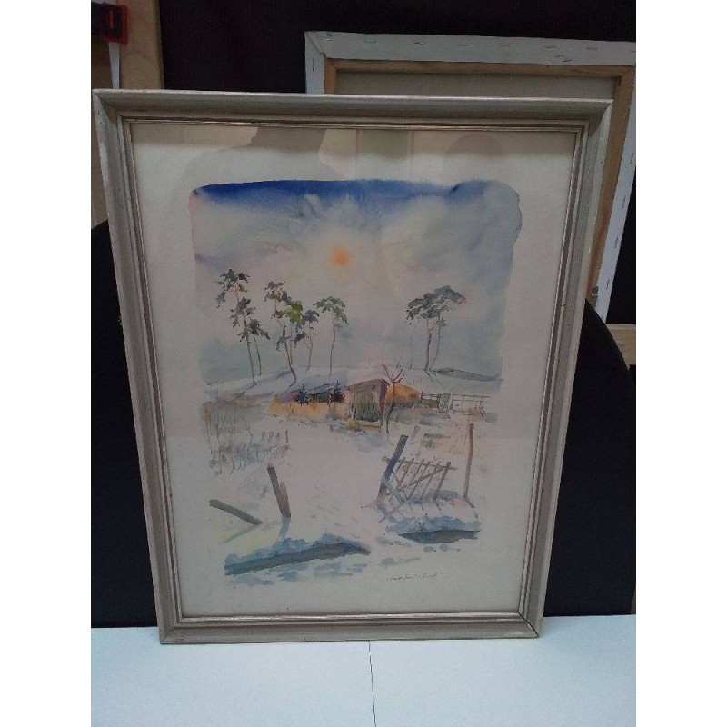 AQUARELLE SIGNÉE LUCIEN HENRI SCHMITT 