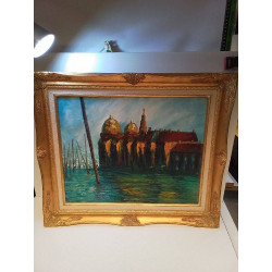 HUILE SUR TOILE VENISE 
