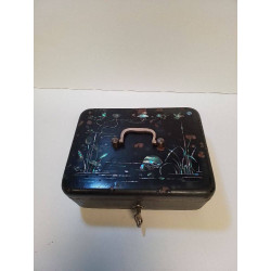 BOITE A BIJOUX ANCIENNE A INCRUSTATIONS 