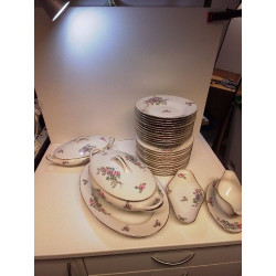 SERVICE LIMOGES MOTIF FLEURS