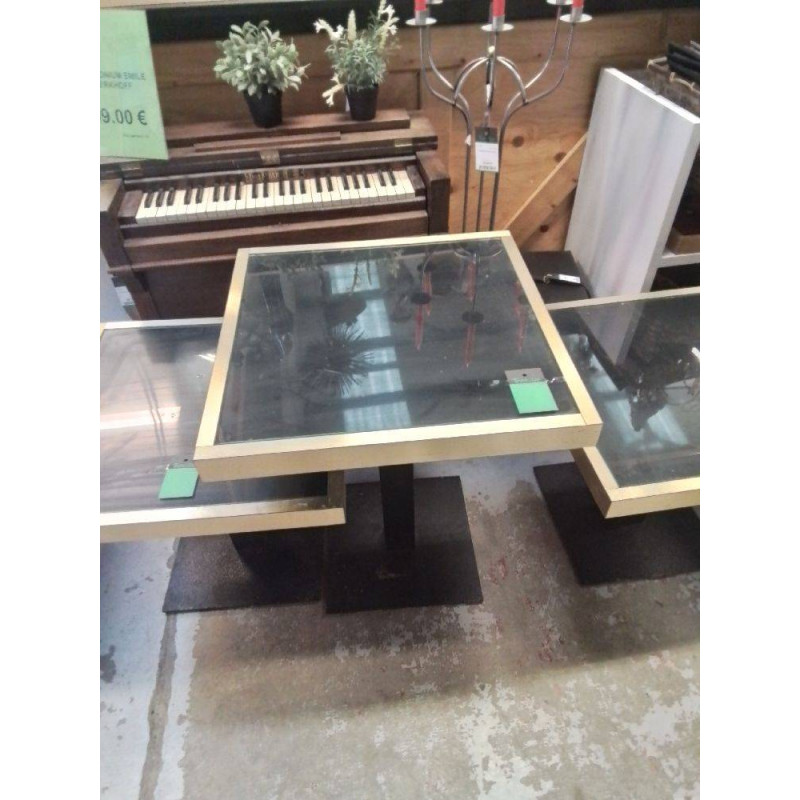 TABLE D’APPOINT METAL DORE 60X60