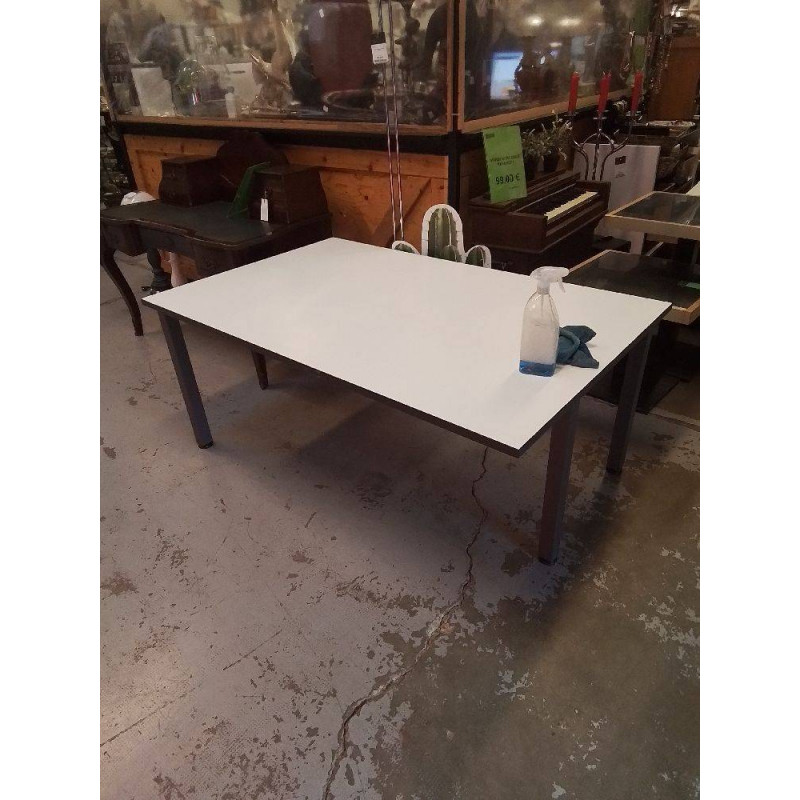 BUREAU BLANC ET GRIS GM 