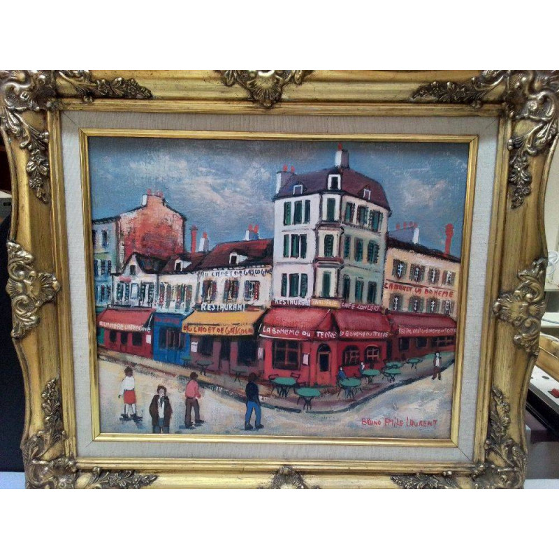 HUILE SUR TOILE SIGNÉE BRUNO EMILE LAURENT 