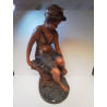 STATUETTE PLATRE FEMME