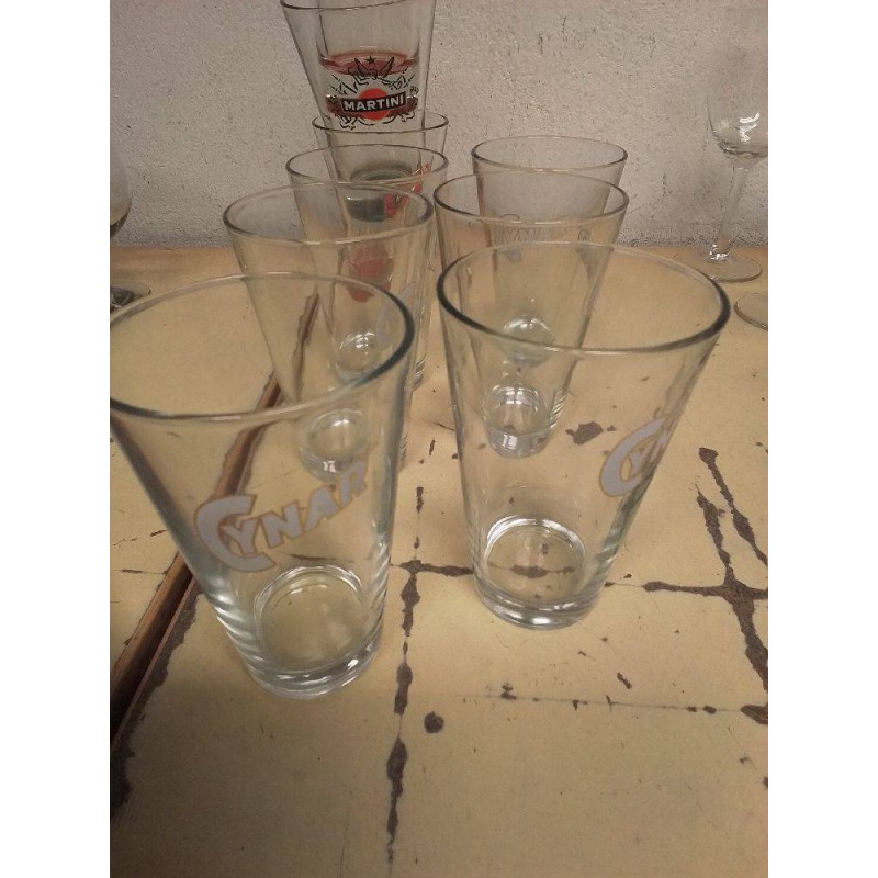 LOT DE VERRES CYNAR