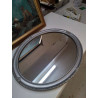 MIROIR OVALE ARGENTÉ 