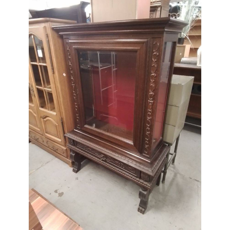 VITRINE ANCIENNE 1 PORTE 1 TIROIR