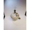 LAMPE A POSER CERAMIQUE MOTIF FLEURS