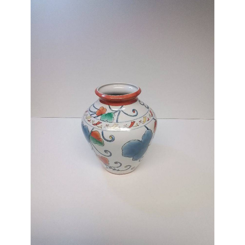 POT CERAMIQUE MOTIF FLEURIS