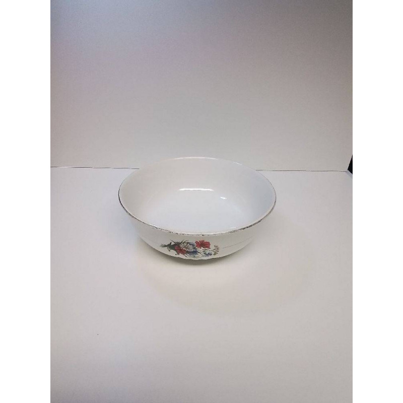 PLAT MOTIF FLEURS MOULIN DES LOUPS 