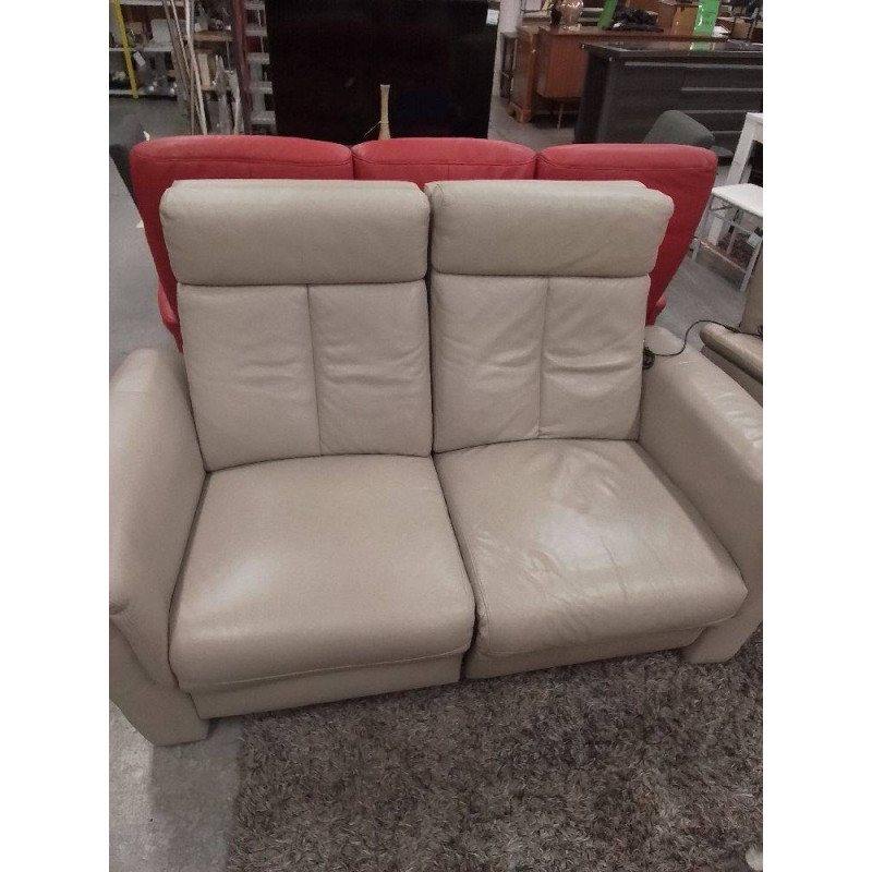 CANAPÉ 2 PLACES RELAX ÉLECTRIQUE + FAUTEUIL RELAX ELECTRIQUE 