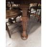 TABLE EN NOYER STYLE RENAISSANCE GHOTIQUE + 4 ALLONGES DE 50CM