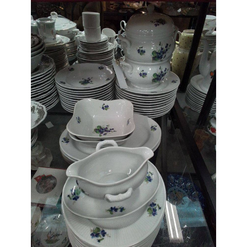 SERVICE HEINRICH MOTIF VIOLETTE 