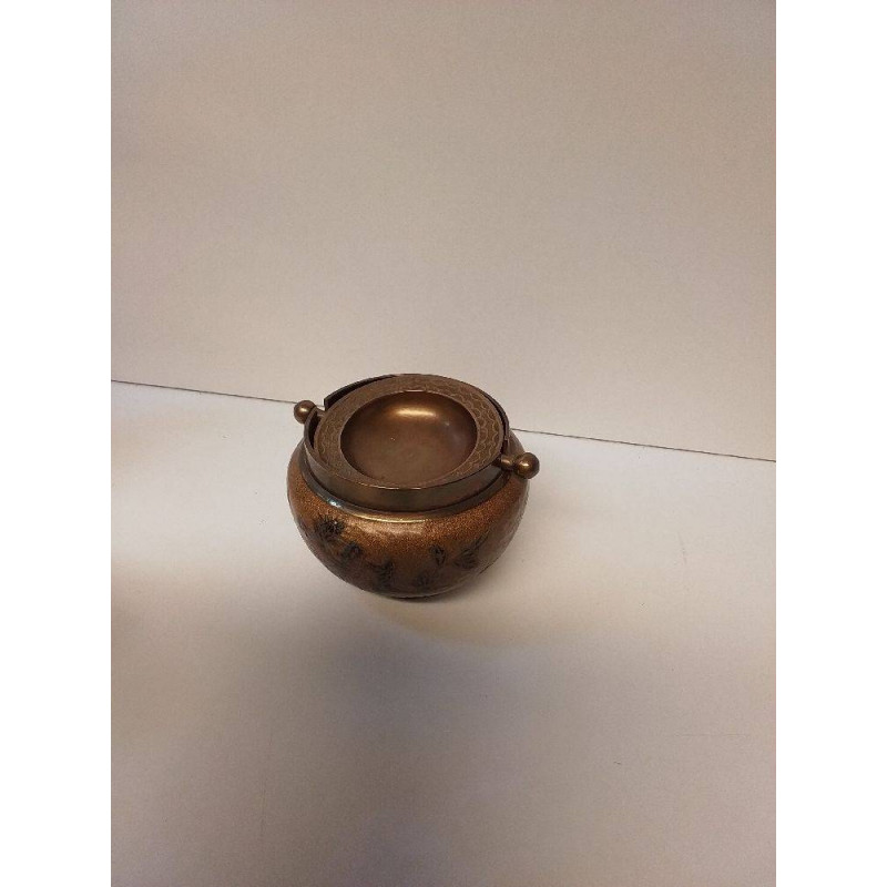 CENDRIER LAITON CLOISONNÉ 