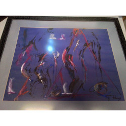 AQUARELLE SIGNÉE ART FIGURATIF 