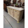 BUFFET BAS BLANC 3 TIROIRS 3 PORTE