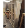 VITRINE BLANCHE 2 PORTES 1 TIROIRS