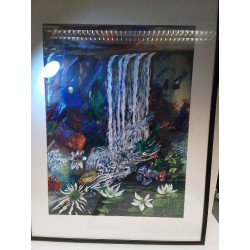 PEINTURE SUR PAPIER SIGNÉE...