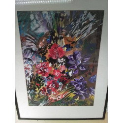 PEINTURE SUR PAPIER SIGNÉE GODAR FRANCOIS 