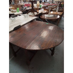 TABLE A VOLETS BOIS EXOTIQUE 