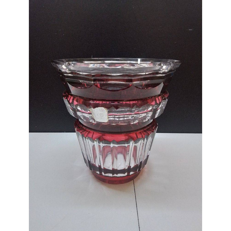 VASE VAL ST LAMBERT AVEC ÉCLAT 