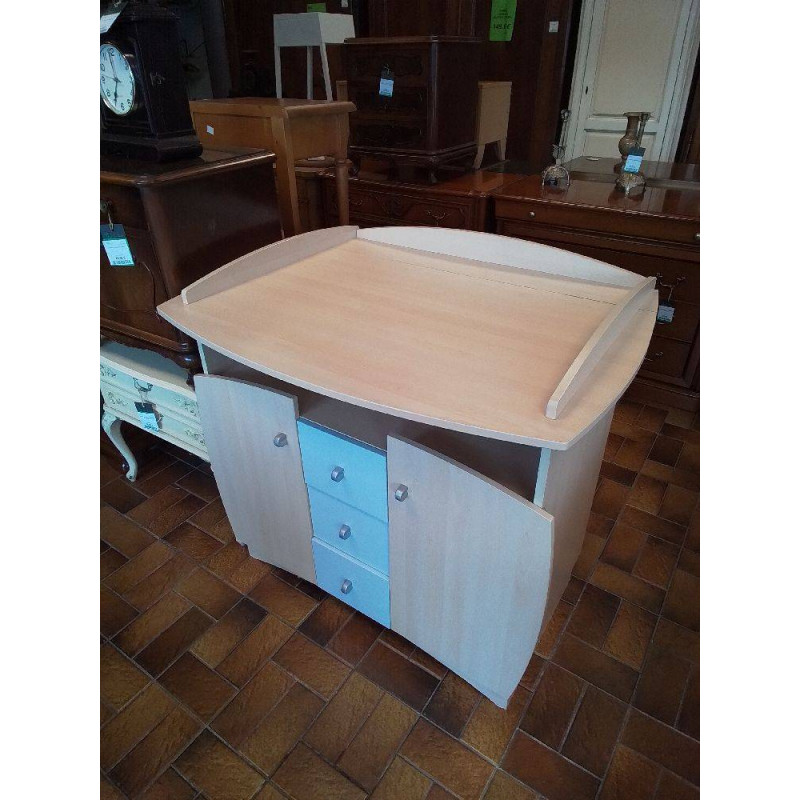 TABLE A LANGER 2 PORTES 3 TIROIRS 