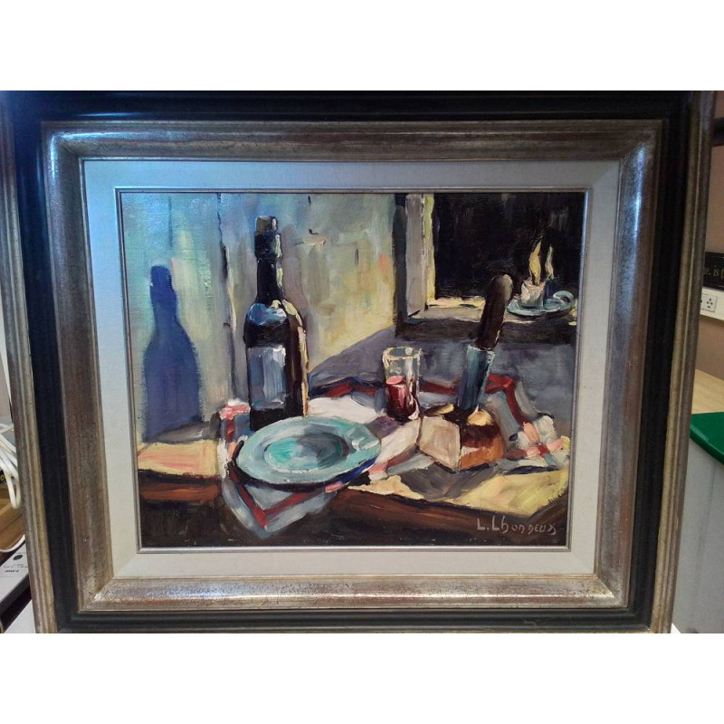 NATURE MORTE SIGNÉE L.LHONNEUX 