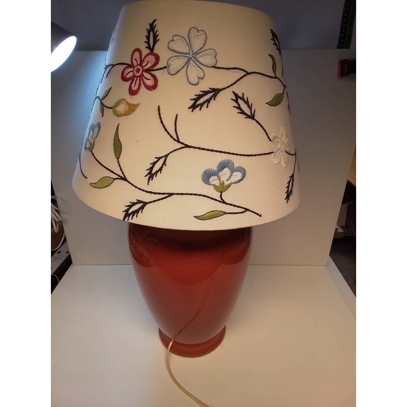 LAMPE A POSER CÉRAMIQUE ORANGE 3