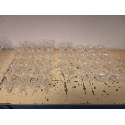 LOT DE VERRES VAL ST LAMBERT 