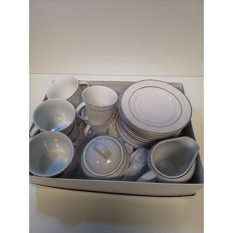 SERVICE A CAFE FILET ARGENTÉ 