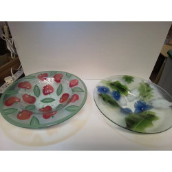 CZNTRE DE TABLE EN VERRE 