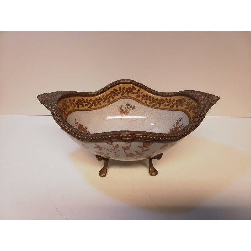 CORBEILLE CÉRAMIQUE CRAQUELÉE 