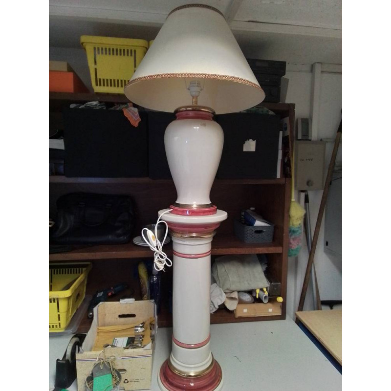 LAMPE + COLONNE CÉRAMIQUE 