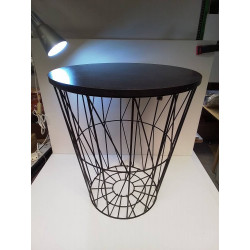 TABLE BASSE PANIER METAL 