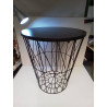 TABLE BASSE PANIER METAL 