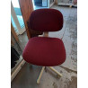 CHAISE DE BUREAU GRENAT 