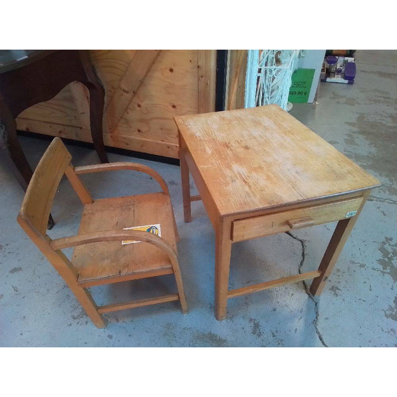 PUPITRE + CHAISE VINTAGE JOSCO