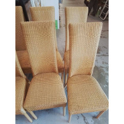 LOT DE 4 CHAISES LLOYD LOOM 