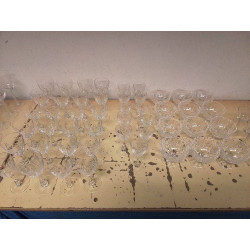 LOT DE VERRES VAL ST LAMBERT 