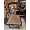 LOT DE 4 CHAISES ASSISES TISSUS 