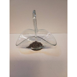 VASE EN VERRE ET ETAIN 