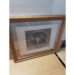 GRAVURE CADRE DORÉ 