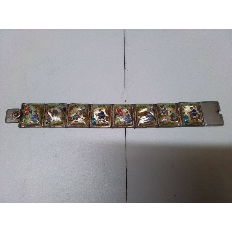 BRACELET NACRE PEINT A LA MAIN 