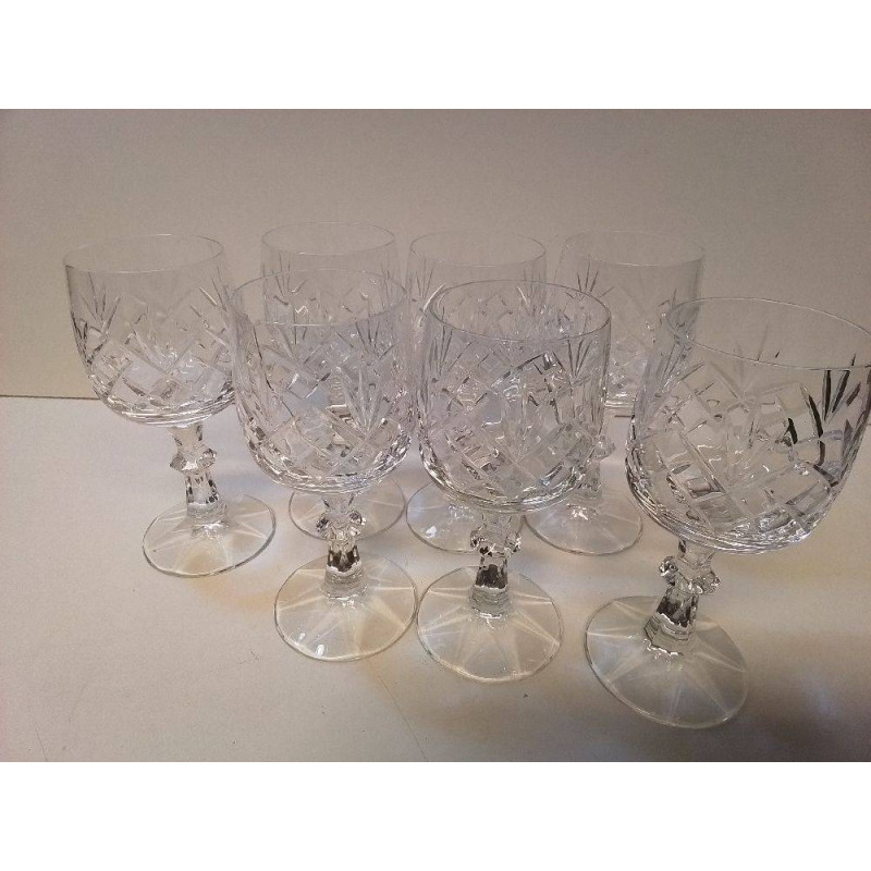 LOT DE VERRES EN CRISTAL 