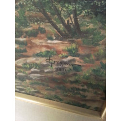 HUILE SUR TOILE SIGNÉE GROSJEAN 