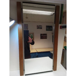MIROIR VINTAGE EN TECK 