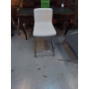 TABOURET MODERNE BLANC LAQUÉ