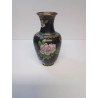 VASE CLOISONNÉ MOTIF A FLEURS 