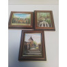 LOT DE PEINTURES MINIATURE LUXEMBOURGEOISE 